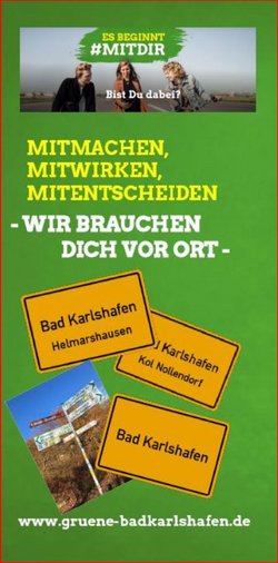 Flyer Bündnis 90 / DIE GRÜNEN Bad Karlshafen
