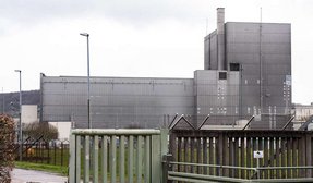 Blick auf das ehemalige Kernkraftwerk in Würgassen: Auf dem Areal ist das Logistikzentrum für Atommüll geplant.