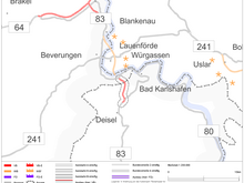 Ortsumgehung B83, B 83 Bad Karlshafen - Beverungen/Herstelle